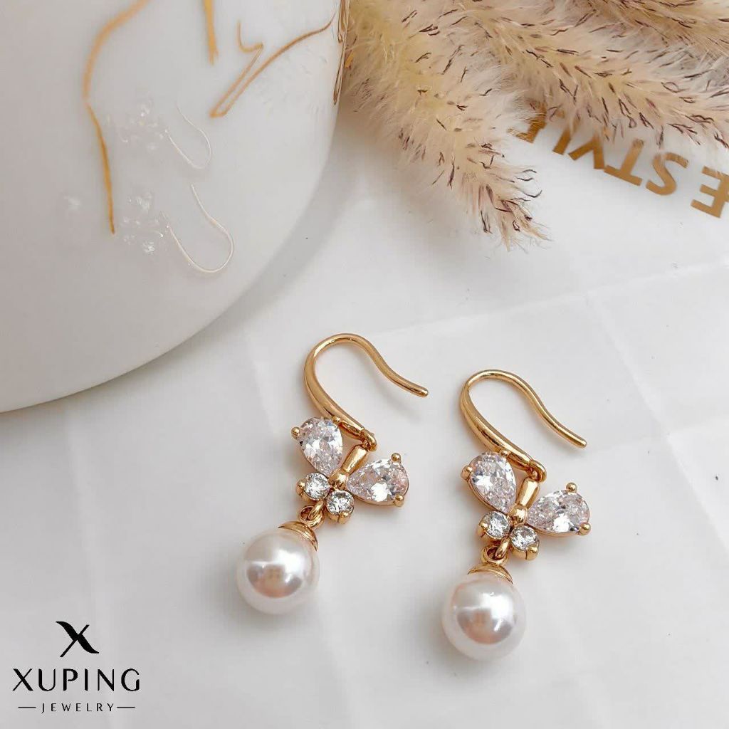 گوشواره مرواریدی ژوپینگ کد 2573 - خرید آنلاین از گالری آداس